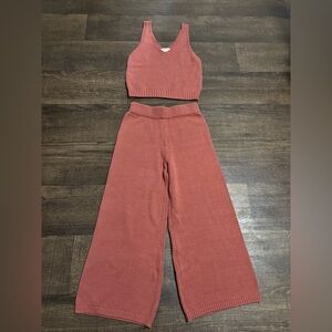 SINCERELY JULES Terracota Knit Two Pieces Set Size M.